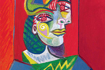 Bust of a woman (Woman with fishnet)