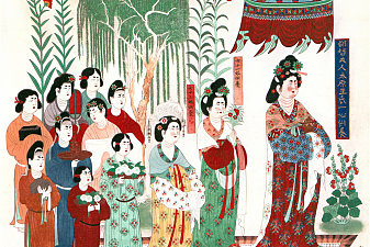 敦煌莫高窟130窟 都督夫人出行图 盛唐