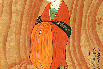 敦煌莫高窟17窟 引路菩萨之云上侍女 晚唐