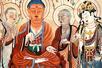 敦煌莫高窟057窟 说法图 初唐