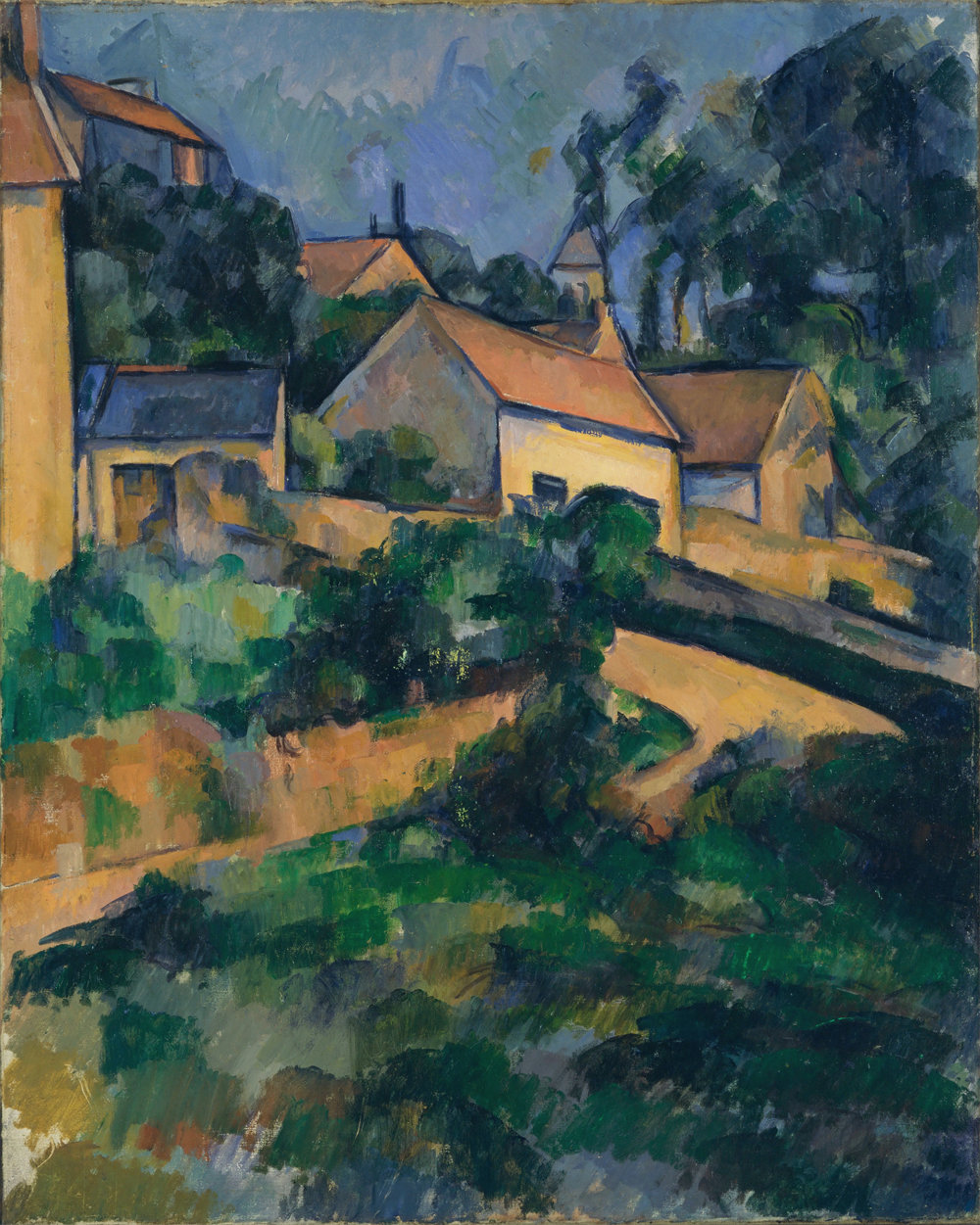 Turning Road at Montgeroult 蒙热鲁尔的弯路