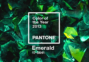 Pantone2013年度代表色：PANTONE 17-5641 EMERALD 翡翠绿
