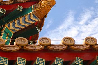 故宫屋顶龙头装饰