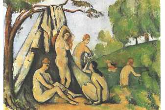 Bathers Outside a Tent