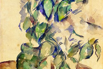 Leaves in a Green Pot