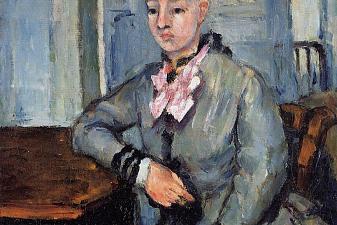 Madame Cezanne Leaning on a Table