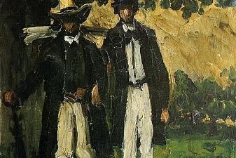 Marion and Valabregue Posing for a Picture