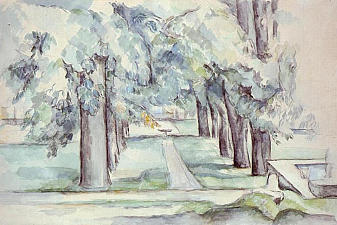 Pool and Lane of Chestnut Trees at Jas de Bouffan