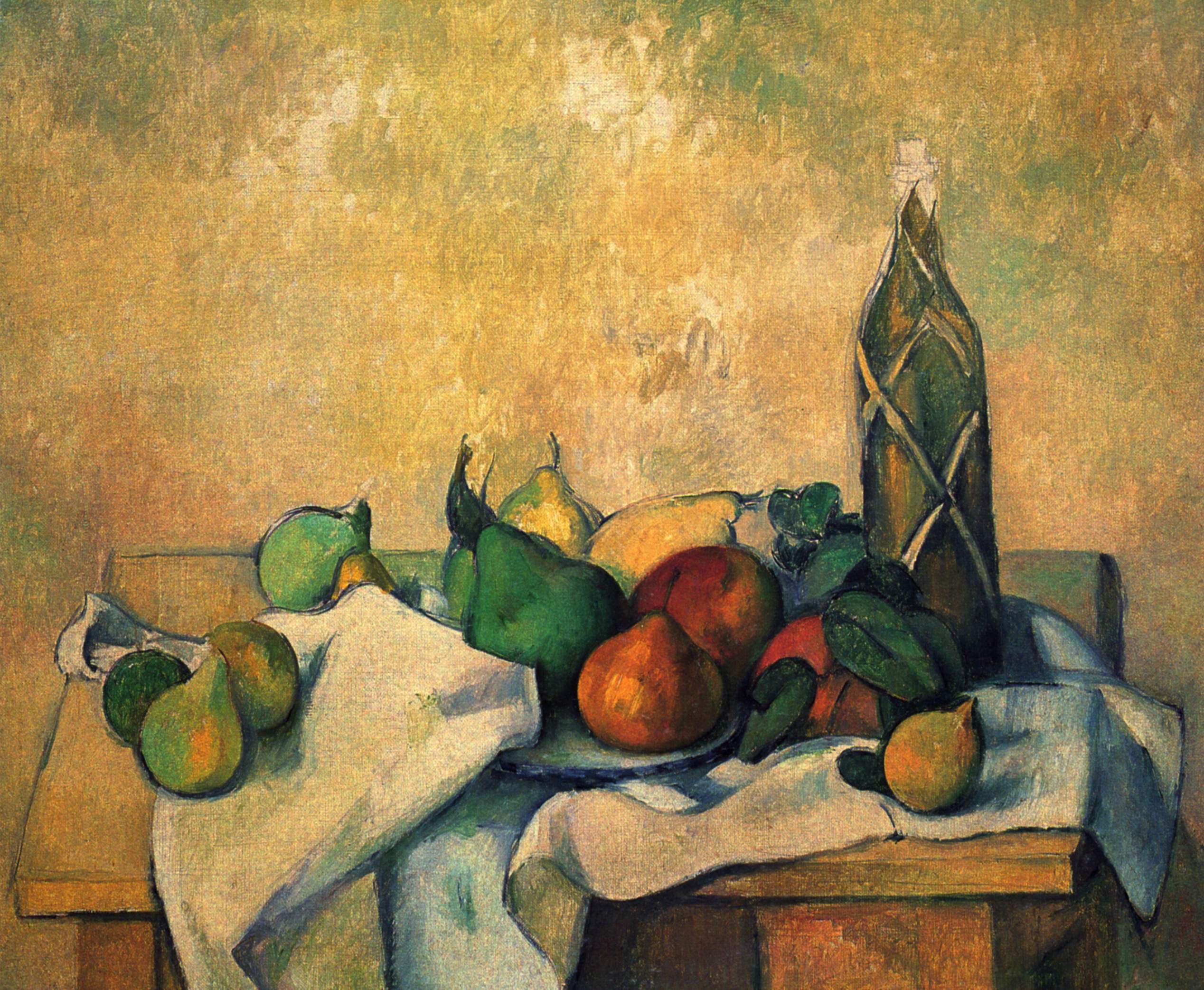 Still life, bottle of rum 