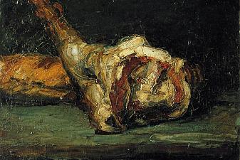 Still Life Bread and Leg of Lamb