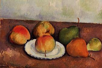 Still Life Plate and Fruit