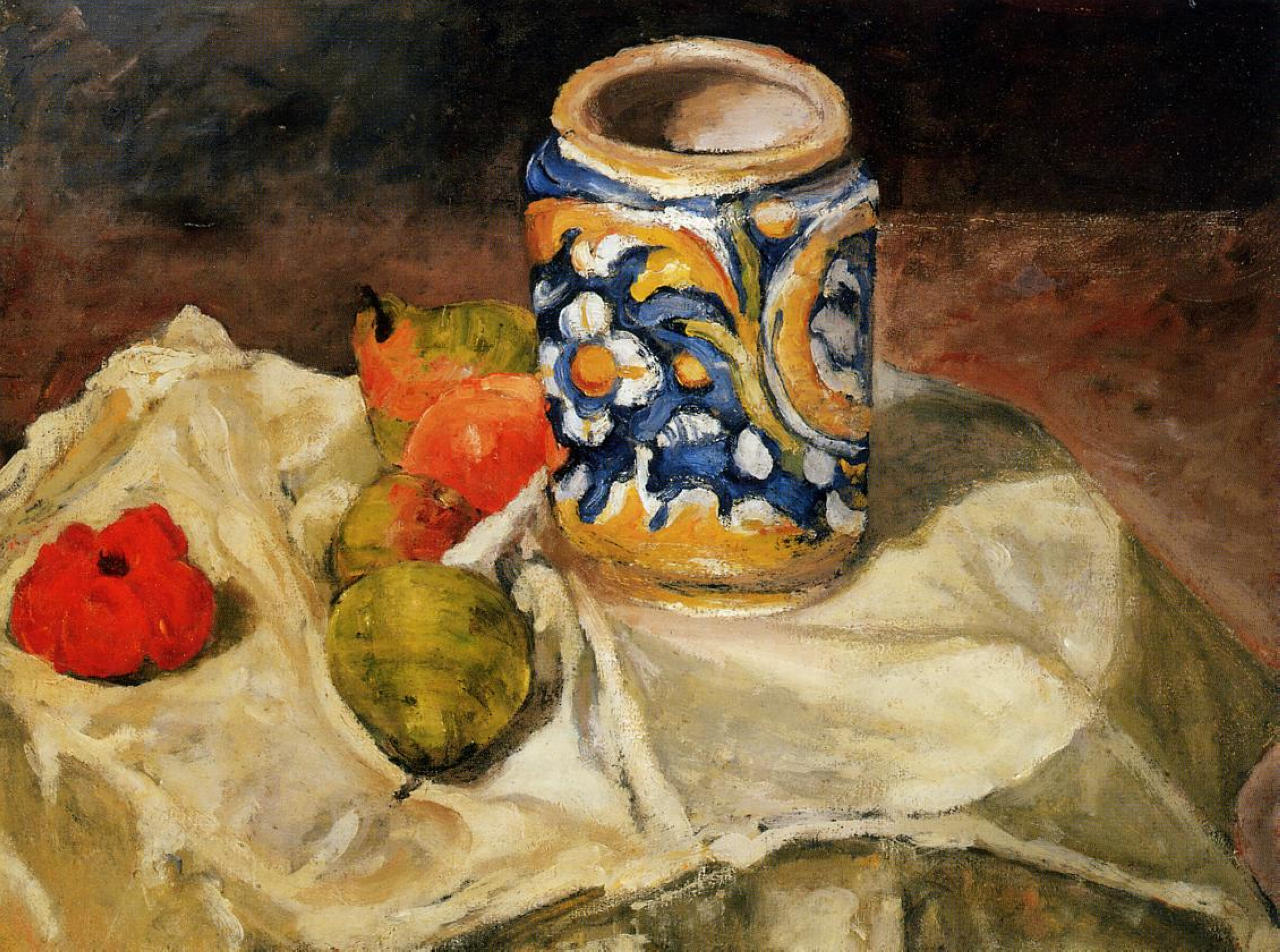 Still life with Italian earthenware jar 