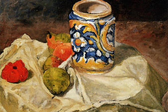 Still life with Italian earthenware jar