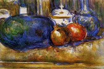 Still Life with Watermelon and Pemegranates