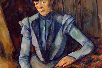 Woman in Blue. Madame Cezanne