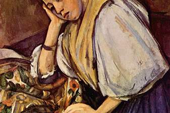 Young Italian Girl Resting on Her Elbow