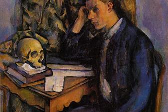Young Man and Skull