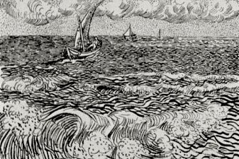 A Fishing Boat at Sea