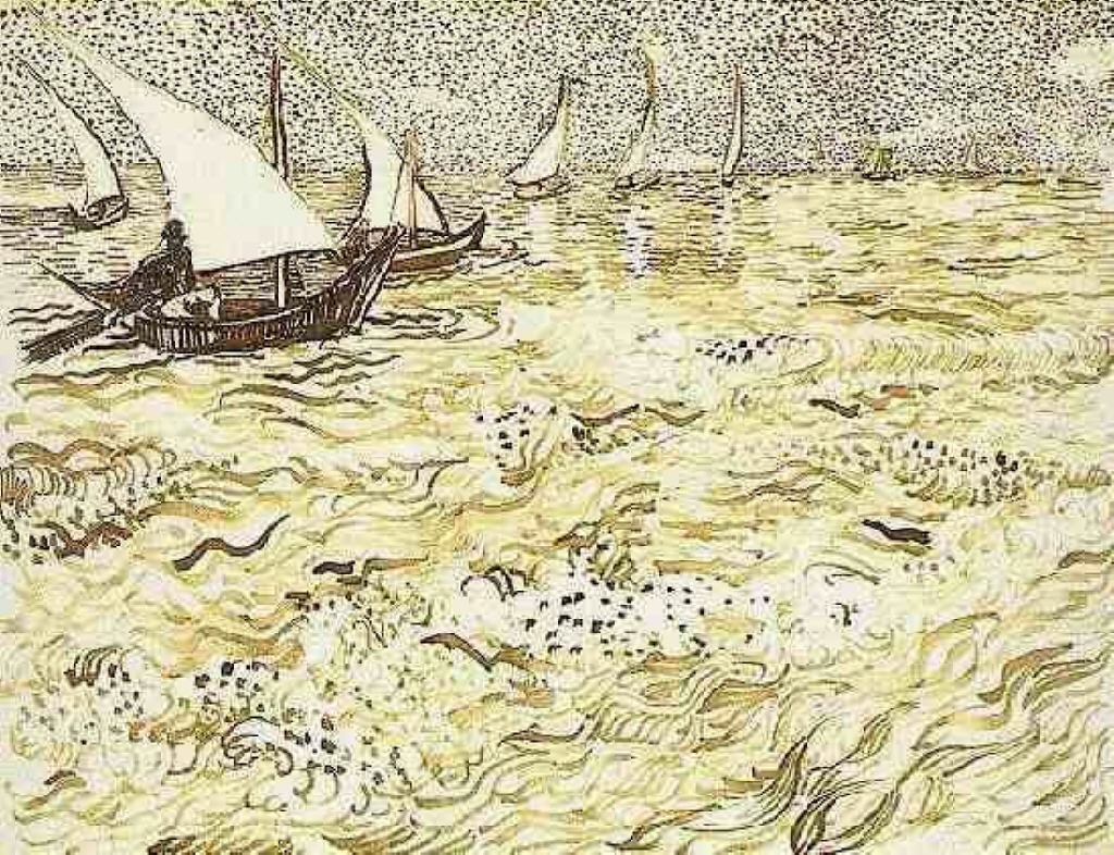 A Fishing Boat at Sea 