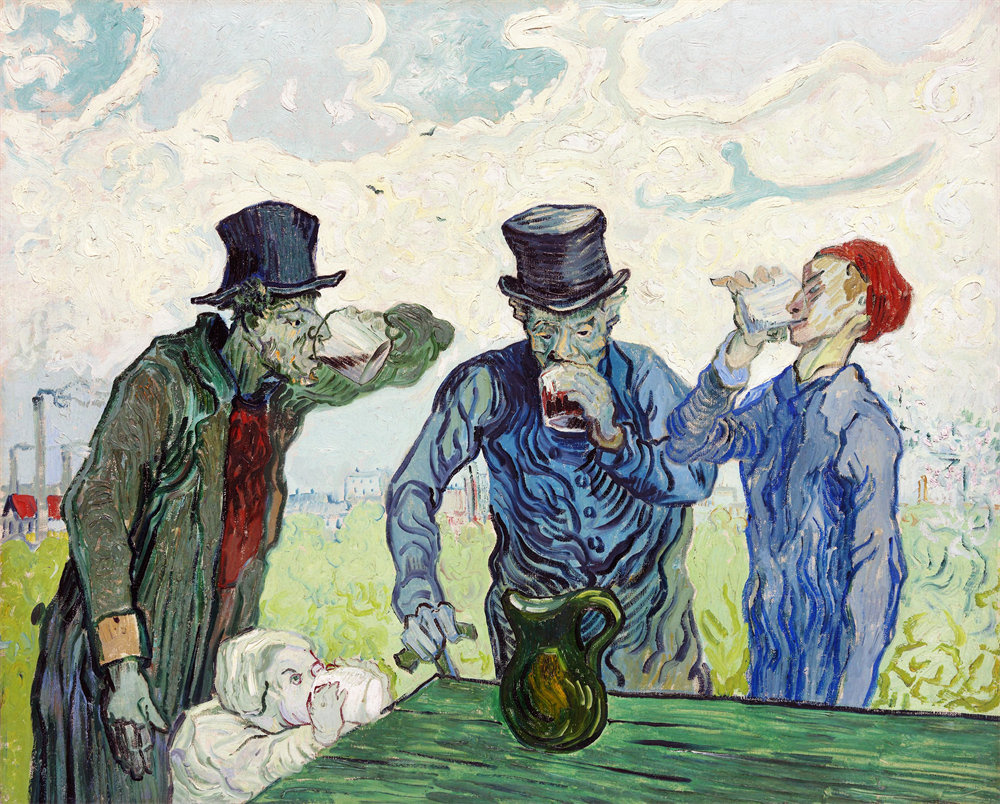 The Drinkers (after Daumier) 