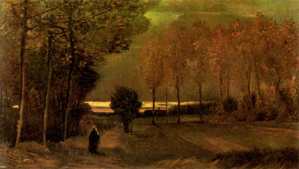 Autumn Landscape at Dusk 