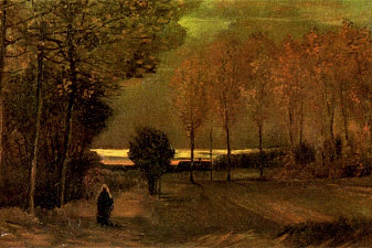 Autumn Landscape at Dusk