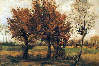 Autumn Landscape with Four Trees