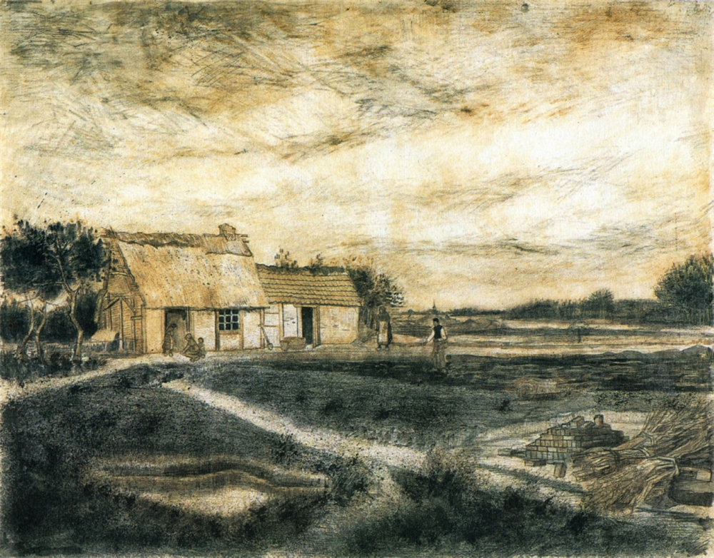 Barn with Moss-Covered Roof 