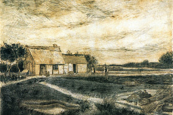 Barn with Moss-Covered Roof