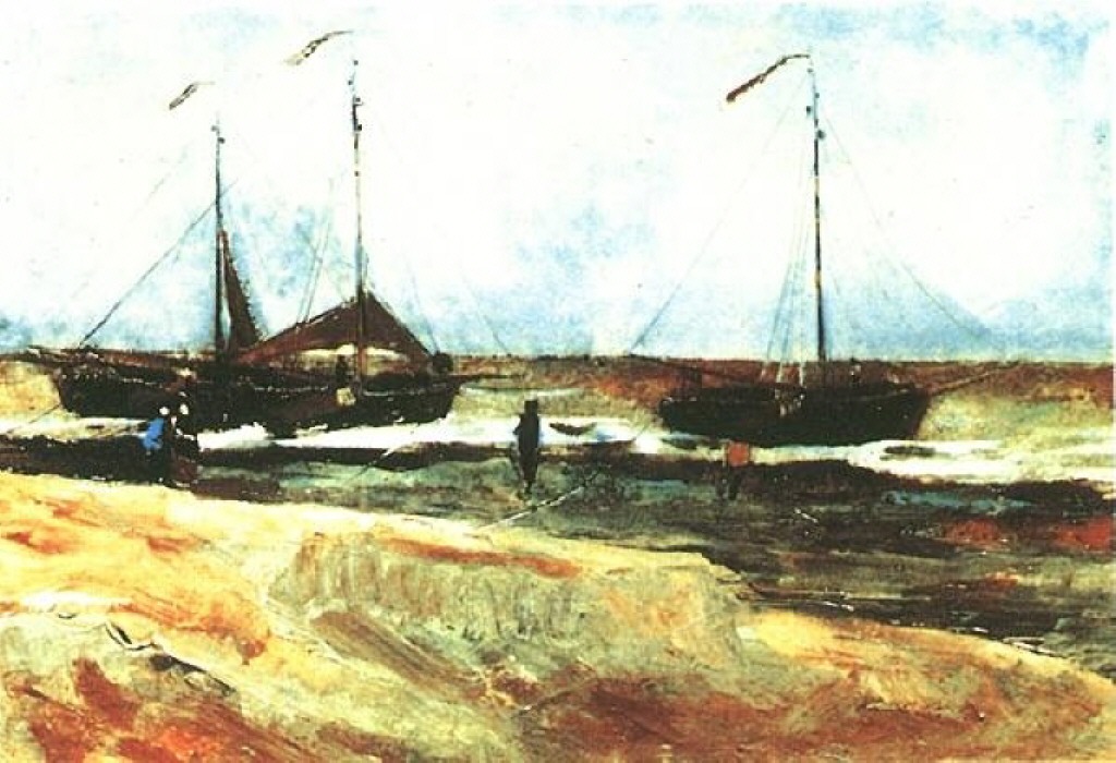 Beach at Scheveningen in Calm Weather 