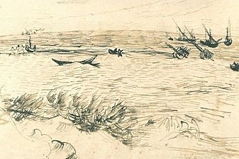 Beach, Sea, and Fishing Boats