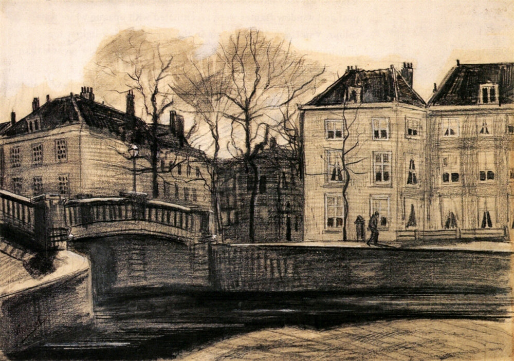 Bridge and Houses on the Corner of Herengracht-Prinsessegracht 
