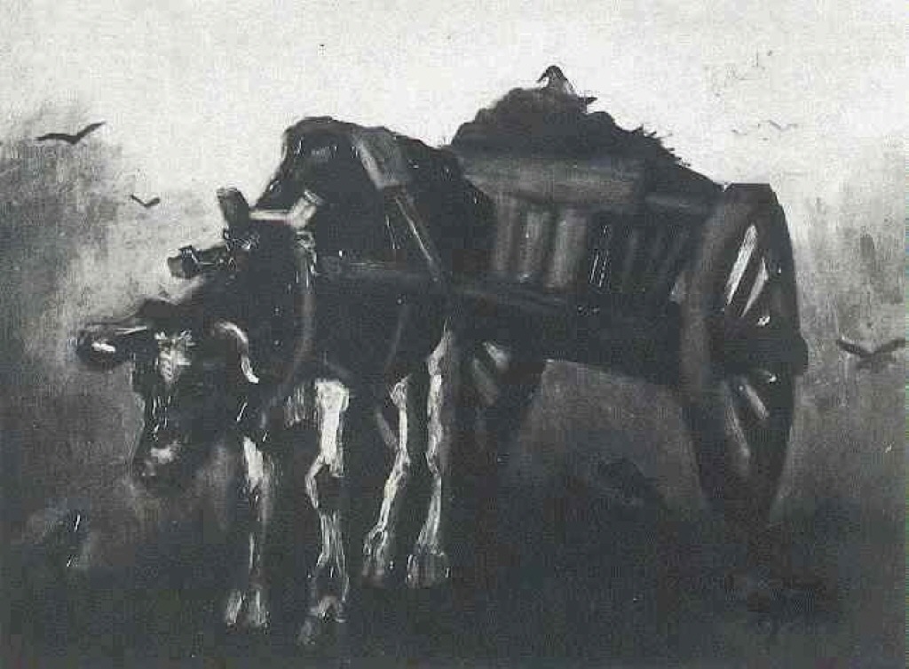 Cart with Black Ox 