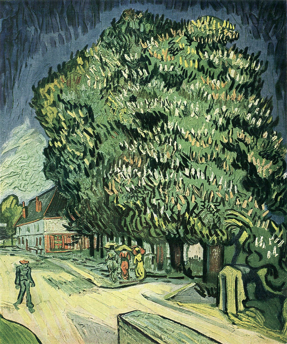 Chestnut Trees in Blossom 