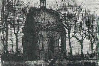 Church in Nuenen, with One Figure