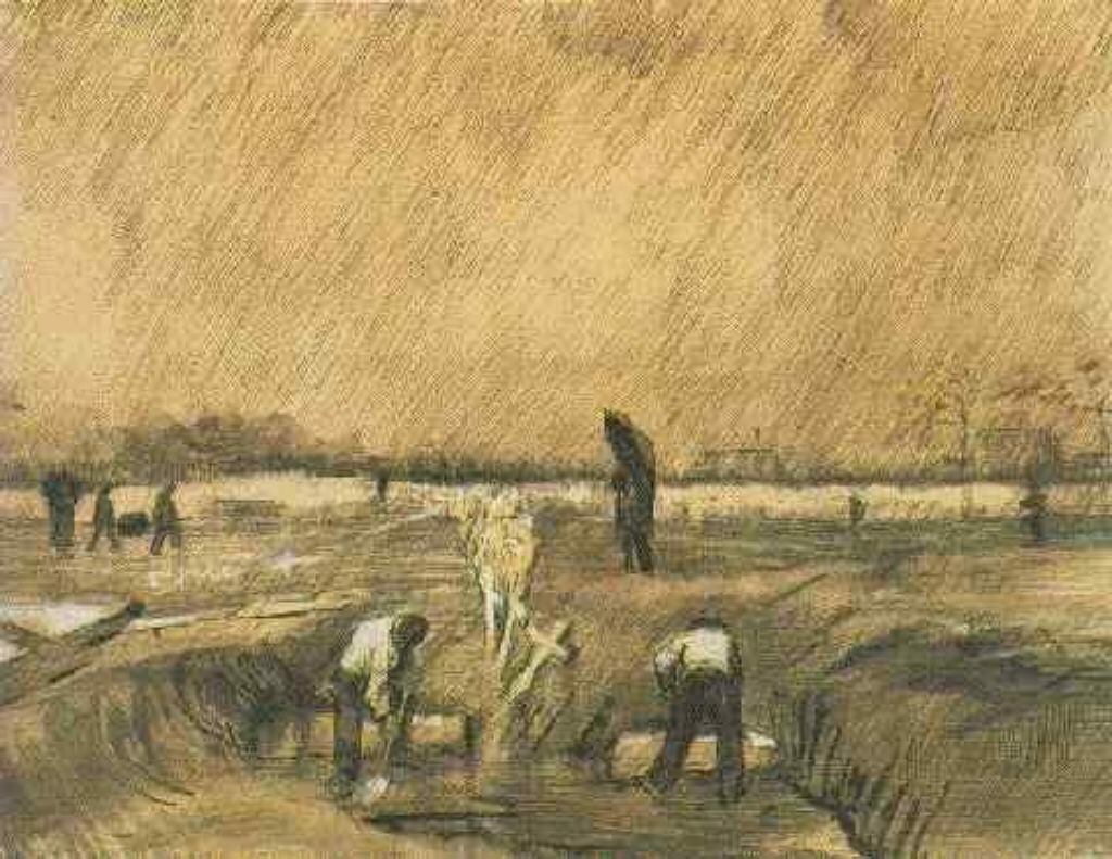 Churchyard in the Rain 