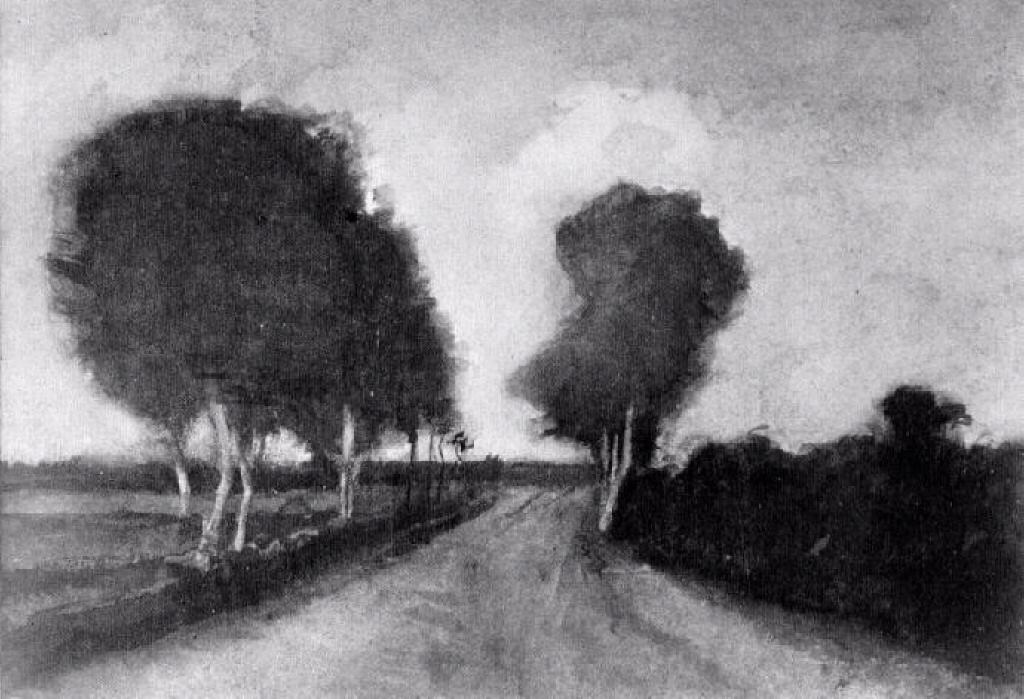 Country Lane with Trees 