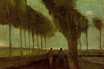 Country Lane with Two Figures