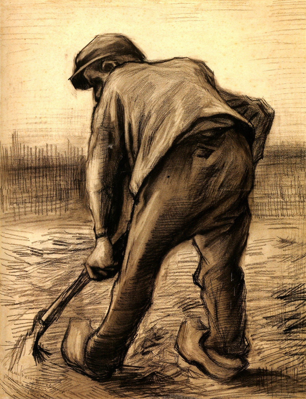 Digger in a Potato Field: February 
