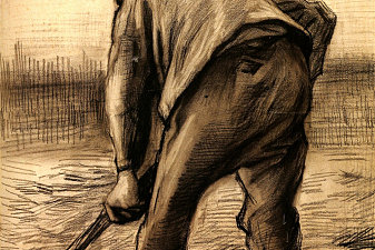 Digger in a Potato Field: February