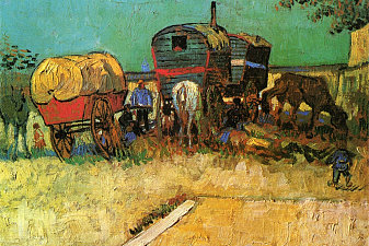 Encampment of Gypsies with Caravans