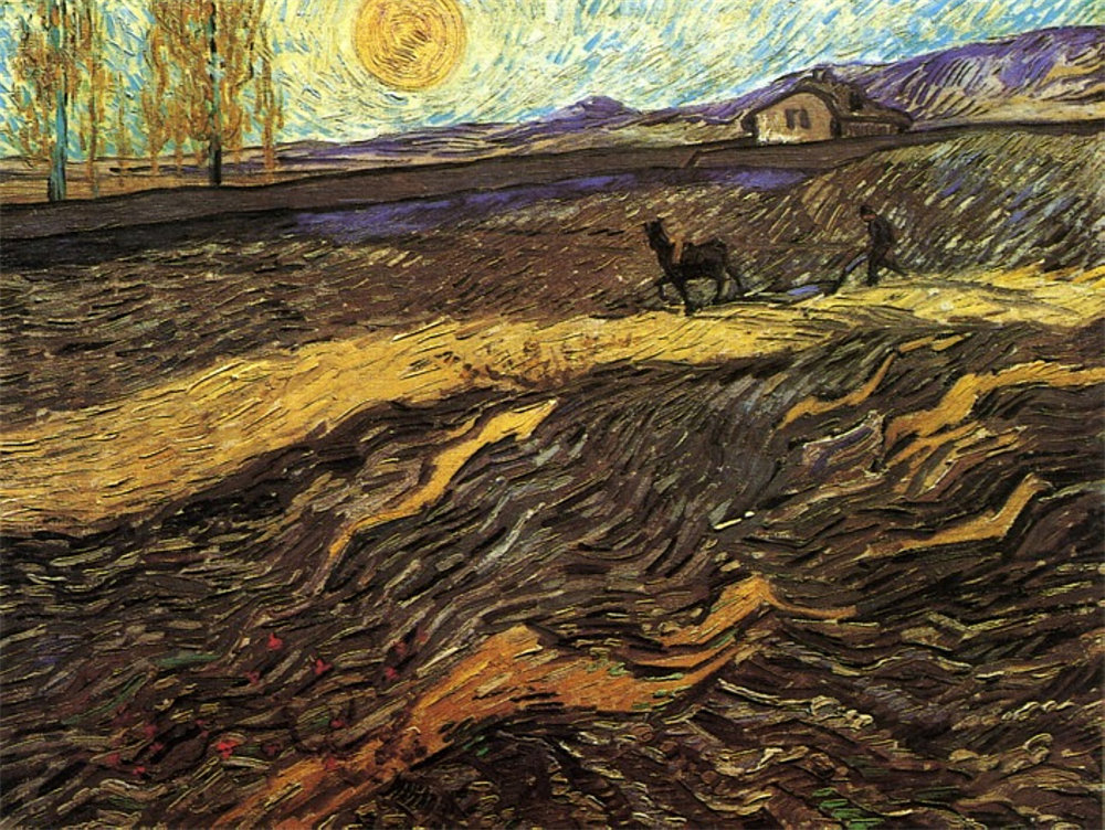 Enclosed Field with Ploughman 