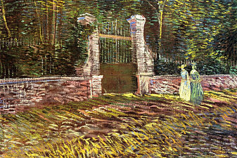 Entrance to the Voyer-d‘Argenson Park at Asnieres