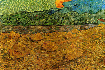 Evening Landscape with Rising Moon