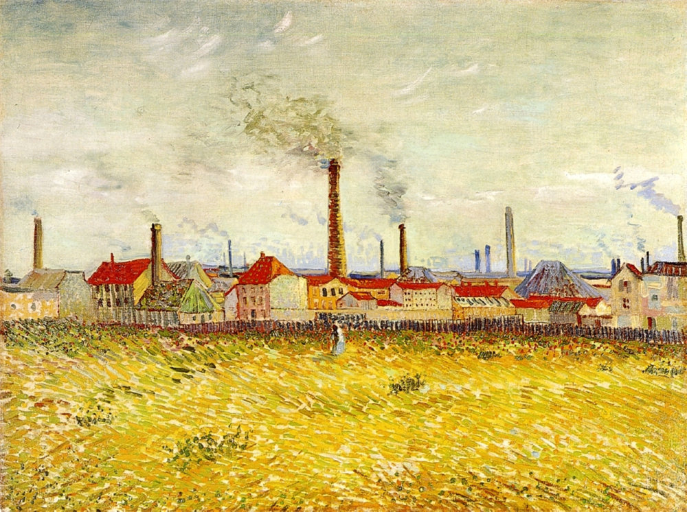 Factories at Asnieres, Seen from the Quai de Clichy 