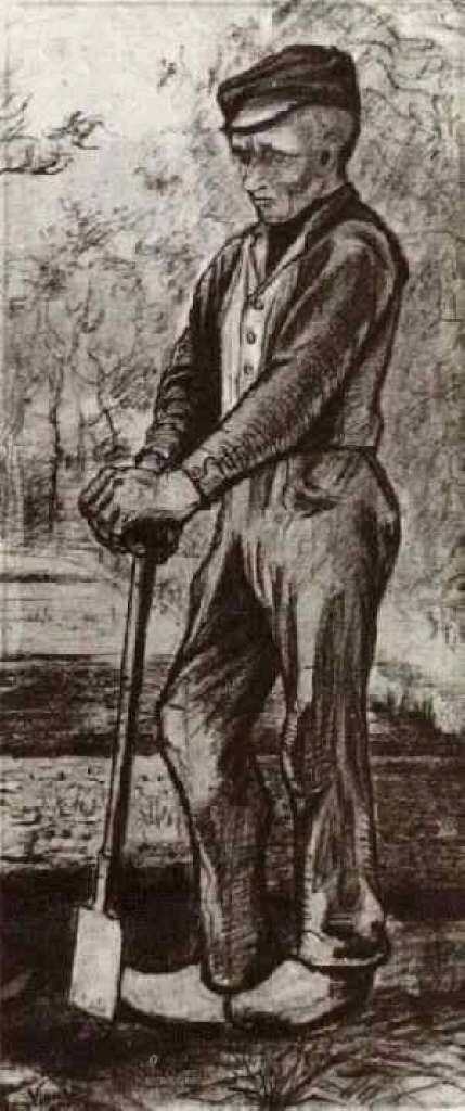 Farmer Leaning on his Spade 