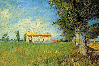 Farmhouse in a Wheat Field