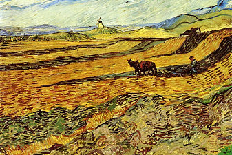 Field and Ploughman and Mill