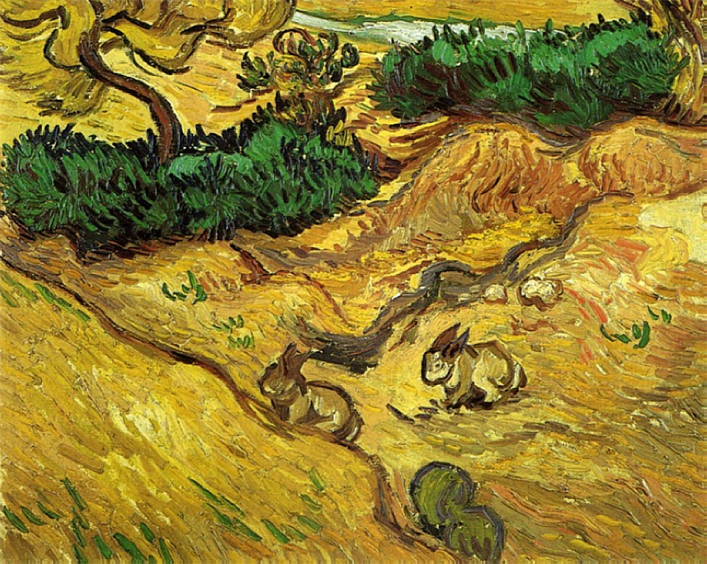 Field with Two Rabbits 