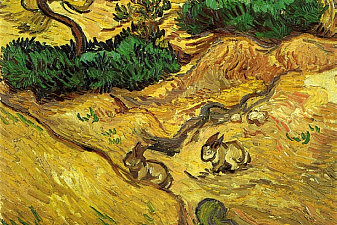 Field with Two Rabbits
